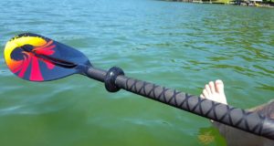 Cheep-carbon-Walmart-kayak-paddle-review-and-holiday-weekend-on-the-lake