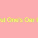 How-to-Pronounce-Put-Ones-Oar-In