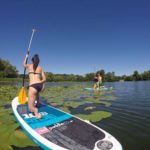 Outdoor-fitness-training-on-SUP-Stand-up-Paddle-Board
