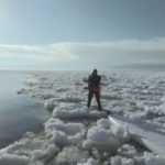 Paddleboarding-Lake-Michigan-Icebergs
