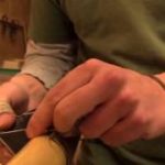 Sewing-Oar-Leathers-at-Shaw-Tenney