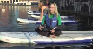 Stand-Up-Paddle-Board-Yoga-on-Salford-Quays