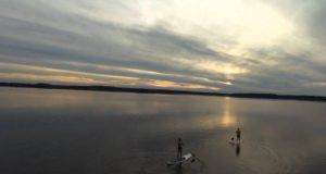 Standup-paddling-in-Finland-with-Parrot-BebopDrone