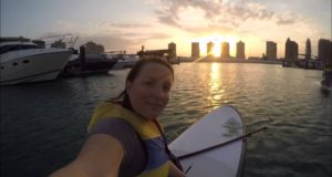 Sunset-Stand-Up-Paddle-Boarding-in-Doha-Qatar-in-the-Middle-East.-SUP.