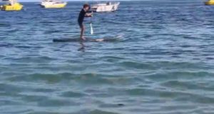 Testing-the-new-Cool-Water-Cruise-Stand-Up-Paddle-Board-that-packs-into-a-backpack